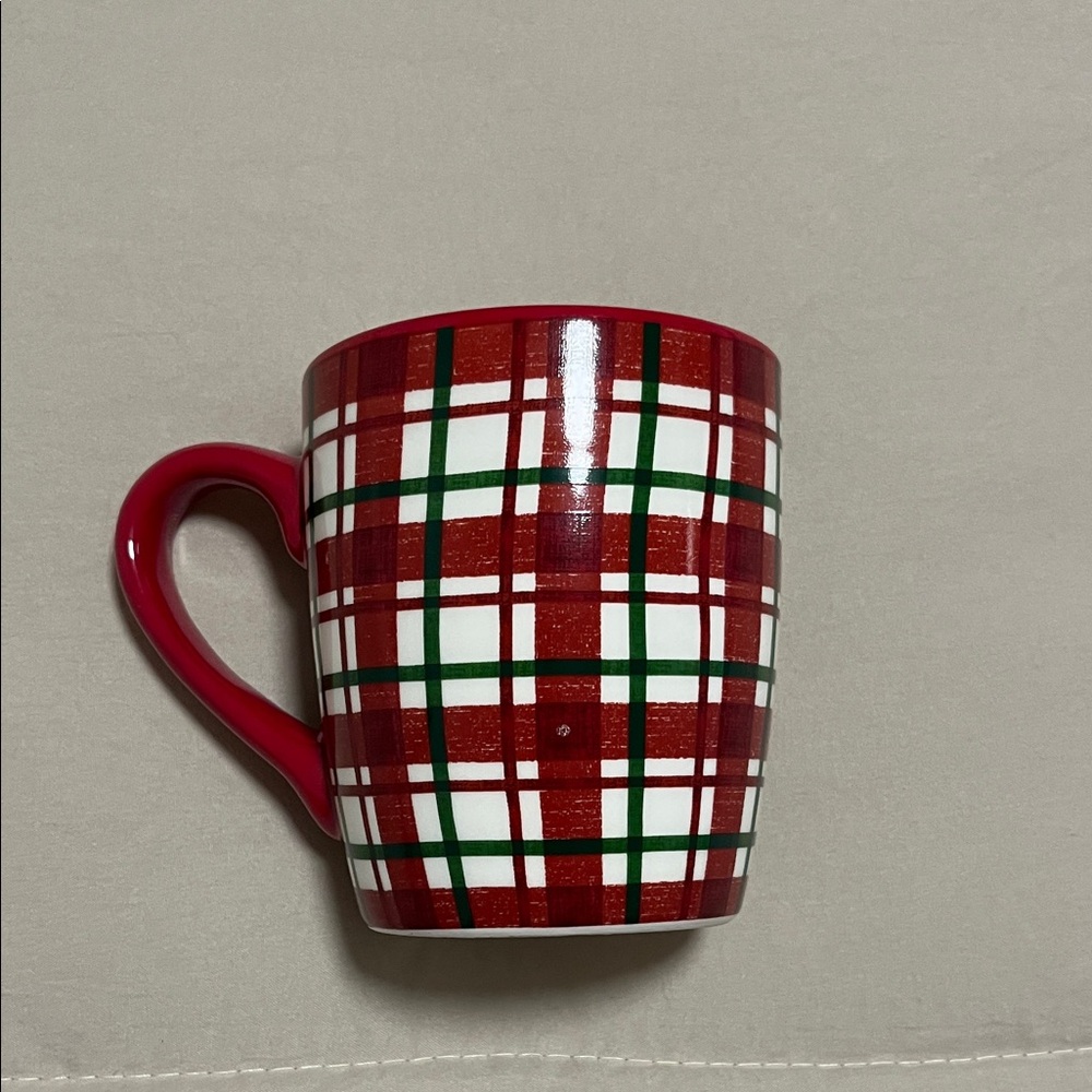 Festive Plaid Red and Green Mug